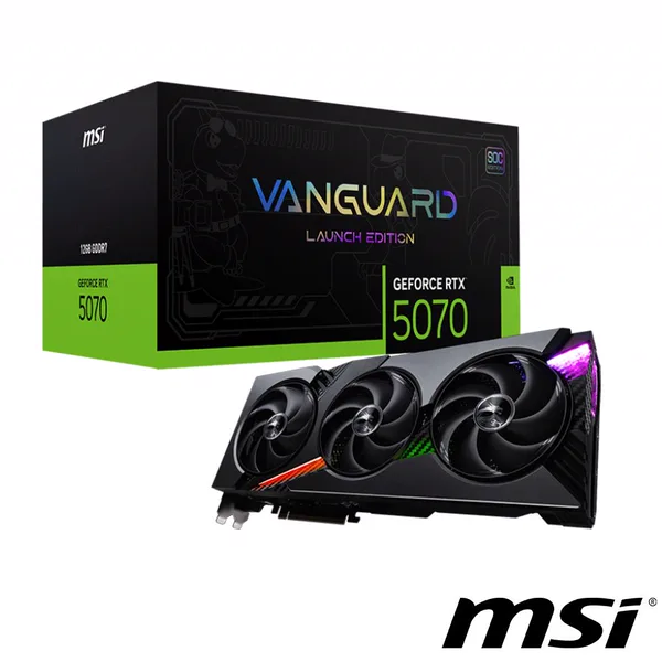 MSI GeForce RTX 5070 12G VANGUARD SOC Launch Edition