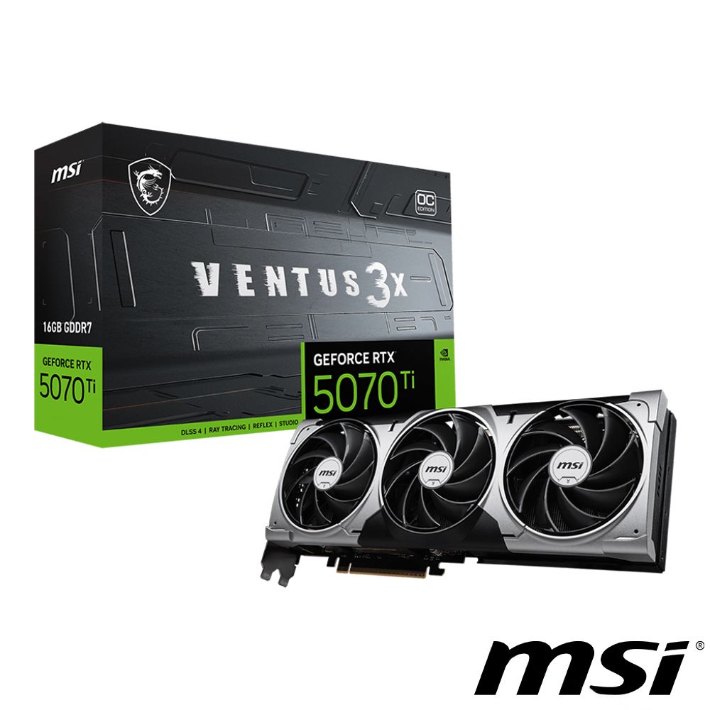 MSI GeForce RTX 5070 Ti 16G VENTUS 3X OC